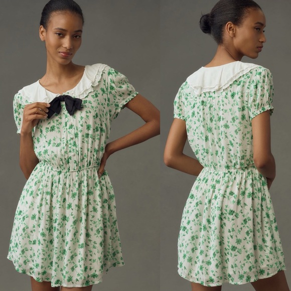 Anthropologie Dresses & Skirts - Anthropologie Maeve Short-Sleeve Collared Mini Dress